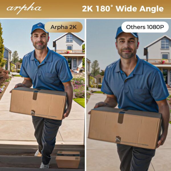 ARPHA AL501 2K Video Smart Door Lock – Advanced 6-in-1 Keyless Entry System - Image 10