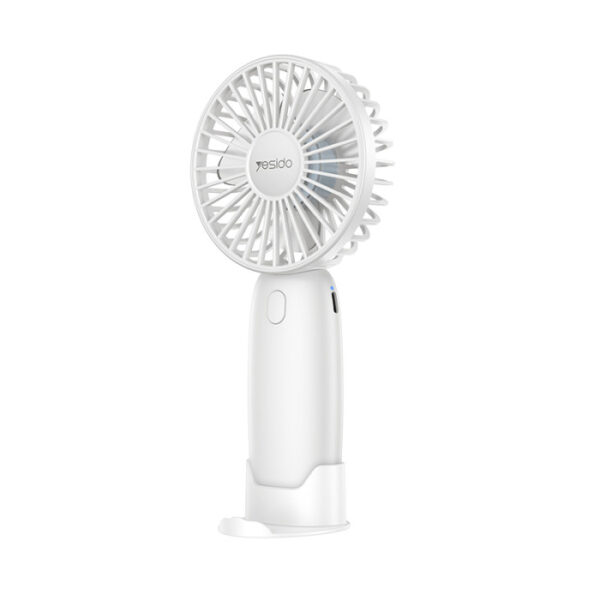Yesido YF15 Handheld Mini Fan with Phone Holder – 3-Speed, 1200mAh Battery, Portable & Adjustable