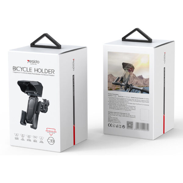 Yesido C331 Bicycle Phone Holder 360° Rotation | Mechanical Lock | Non-Shake | Universal Ball Mount for Bike/Motorcycle - Image 11