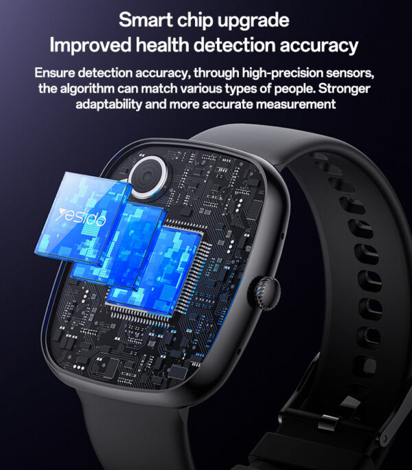 Yesido IO22 Smart Watch 1.83" BT Call | Health Monitor | IP67 Waterproof | 230mAh Battery - Image 8