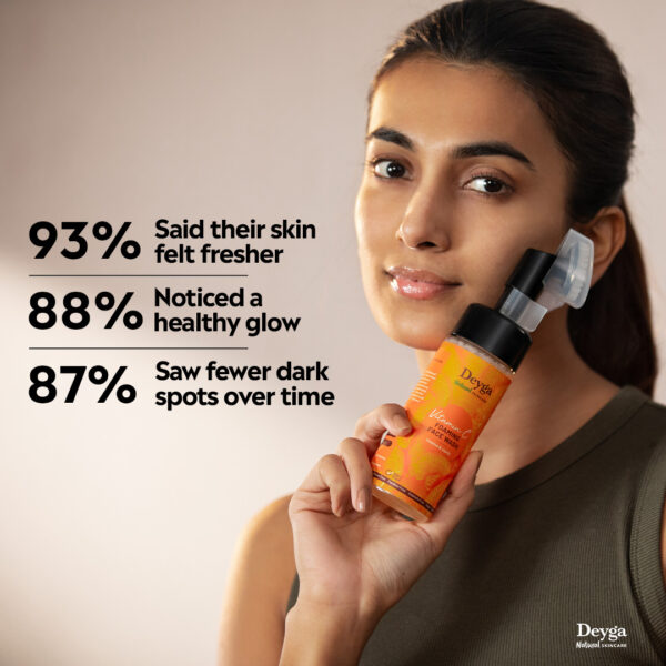 Deyga Vitamin C Foaming Face Wash 100ml – Natural Brightening & Hydrating Cleanser - Image 5