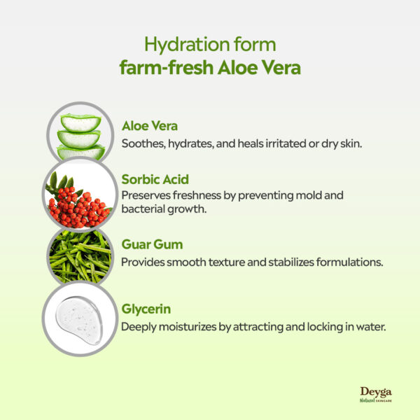 Deyga Aloe Vera Gel 100g – 100% Pure & Organic Multipurpose Skin & Hair Care - Image 5