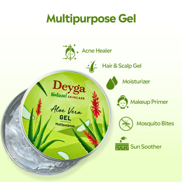 Deyga Aloe Vera Gel 100g – 100% Pure & Organic Multipurpose Skin & Hair Care - Image 6