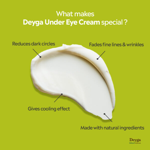 Deyga Under Eye Cream 15g – Natural Dark Circle Remover & Hydrating Eye Care - Image 4