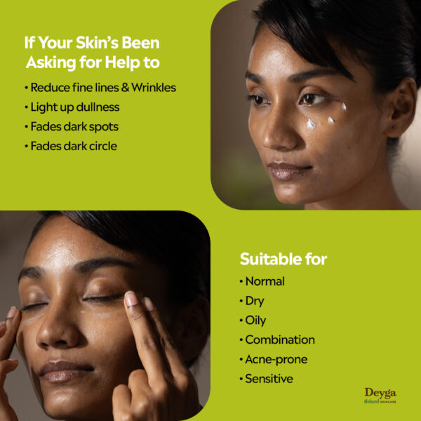 Deyga Under Eye Cream 15g – Natural Dark Circle Remover & Hydrating Eye Care - Image 5